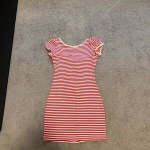 Red and White Striped Juicy Couture Dress